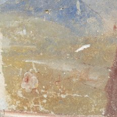 7.2017 - Potštejn, malba Liebschera - 2) Stav před restaurováním. Detail